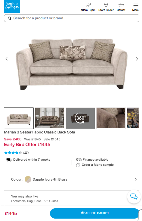 Price comparison
