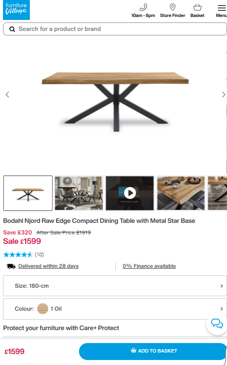 Price comparison