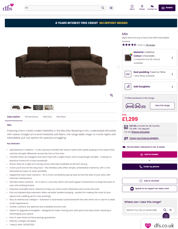Price comparison
