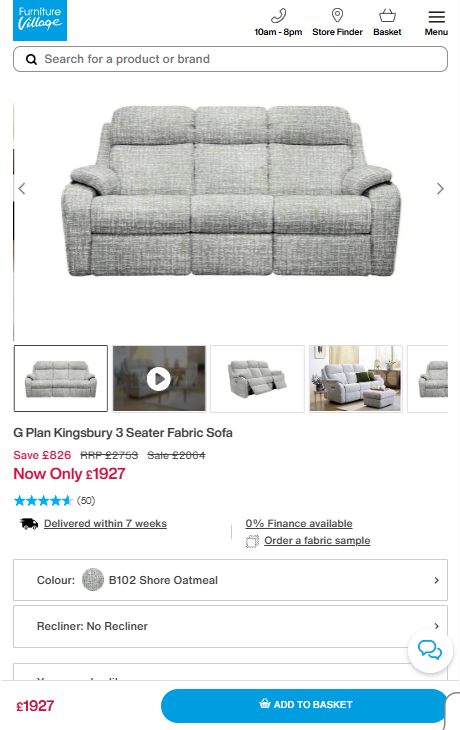Price comparison