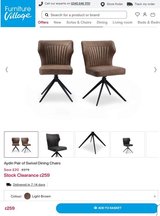 Price comparison