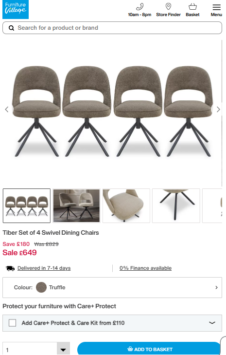 Price comparison