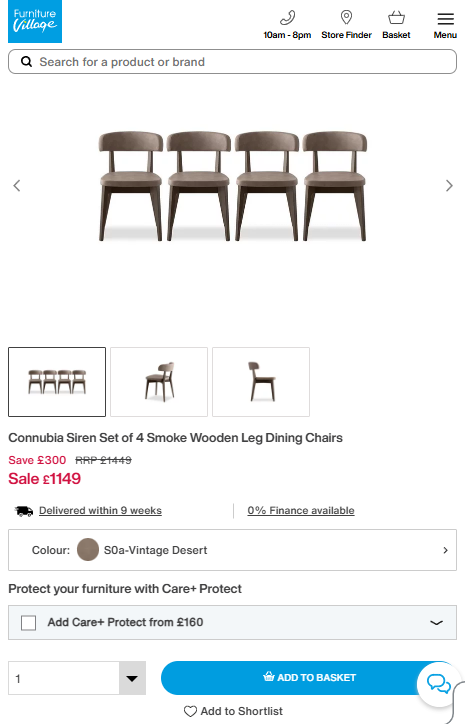 Price comparison