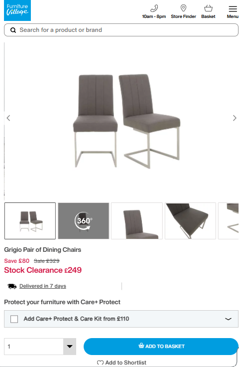 Price comparison