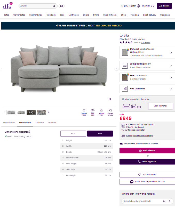 Price comparison
