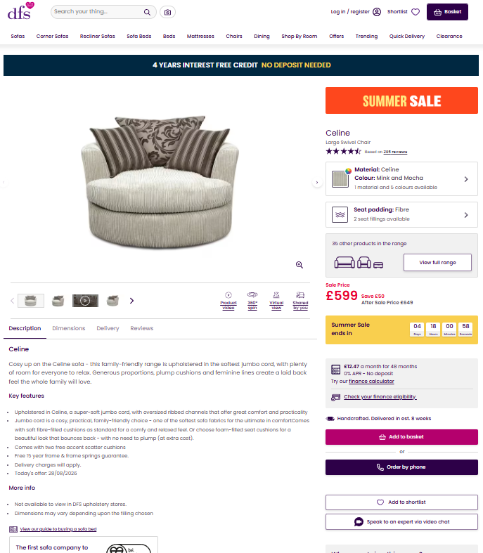 Price comparison