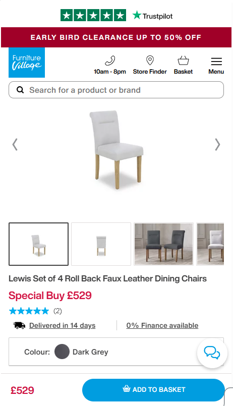 Price comparison