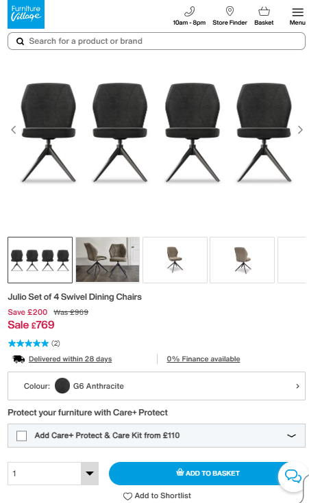 Price comparison