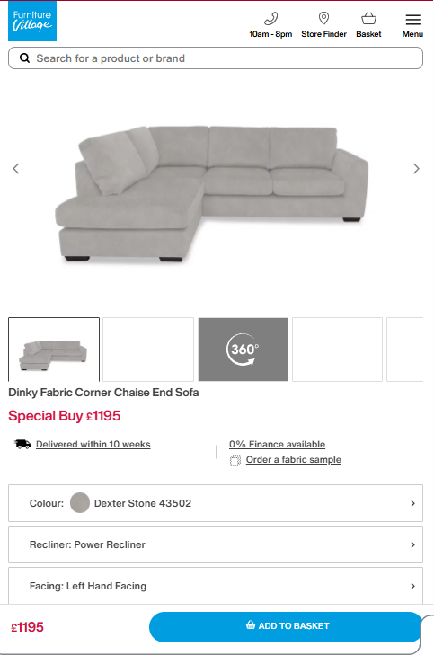 Price comparison