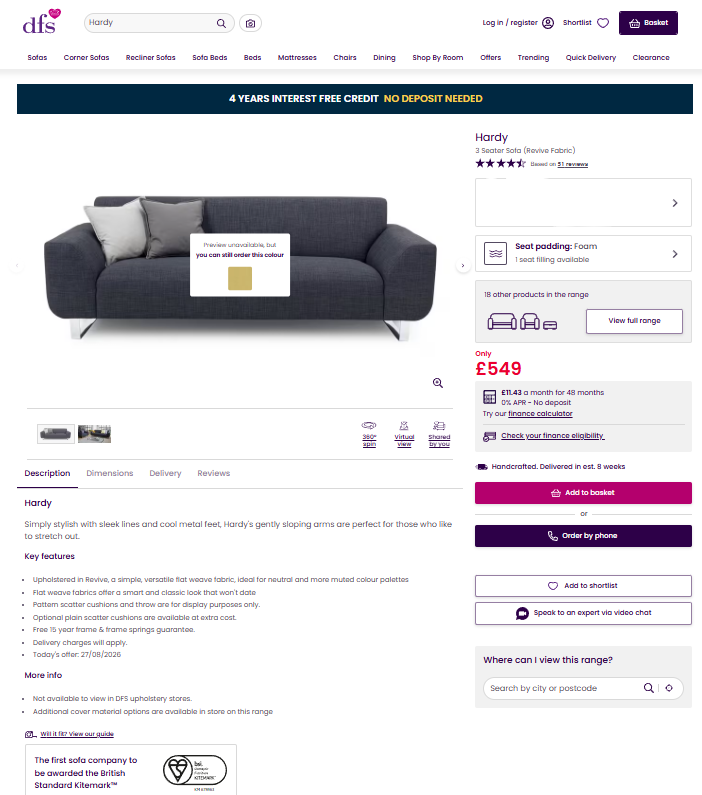 Price comparison