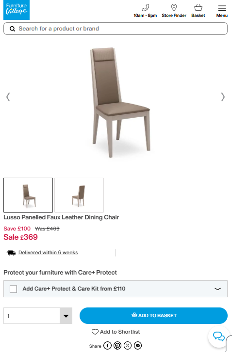 Price comparison