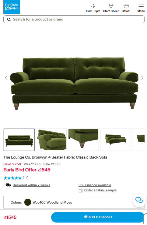 Price comparison