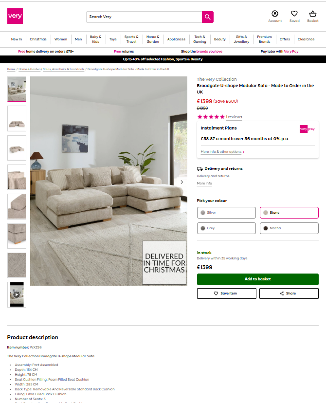 Price comparison