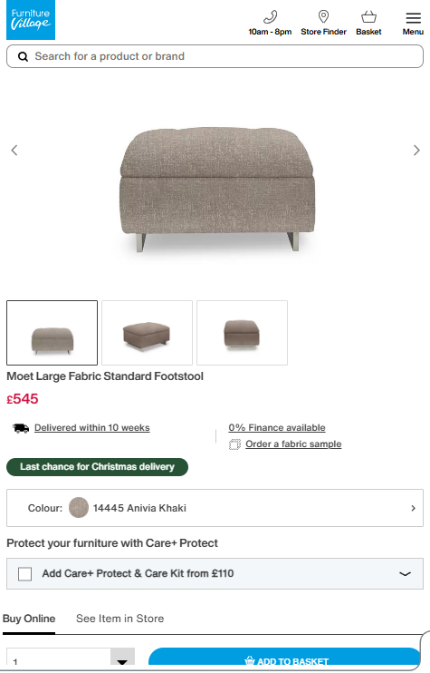 Price comparison