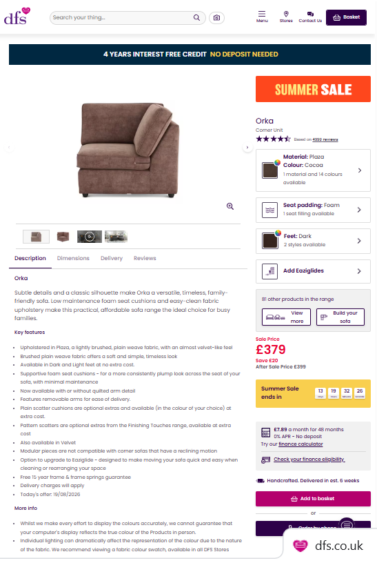 Price comparison