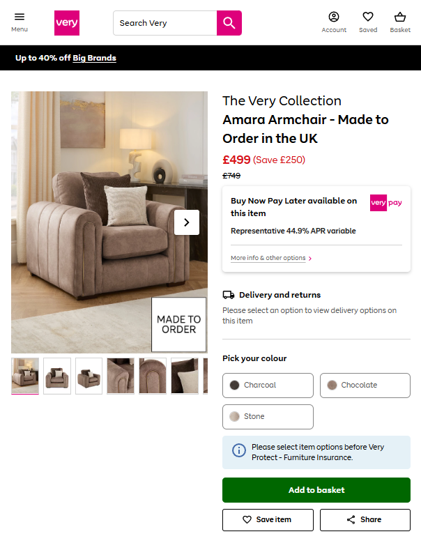Price comparison