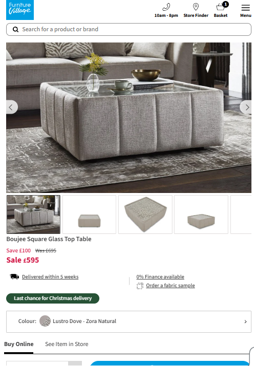 Price comparison