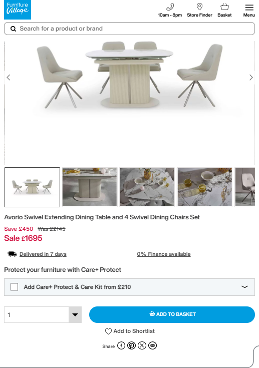 Price comparison