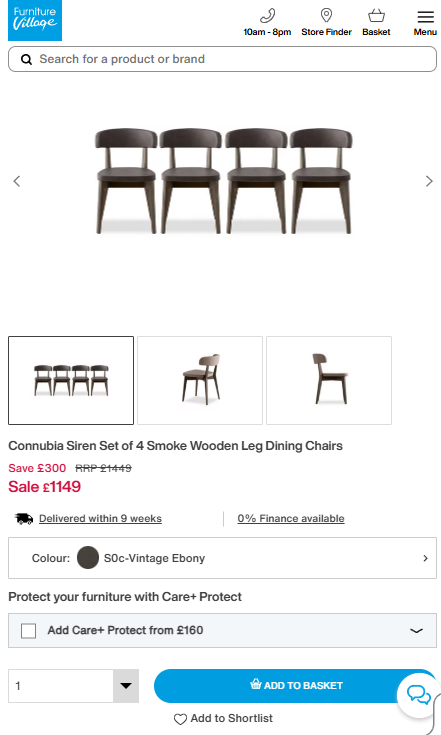Price comparison