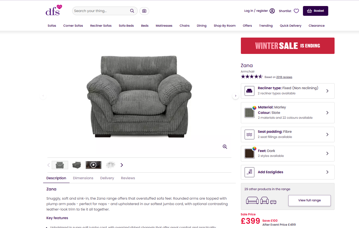 Price comparison