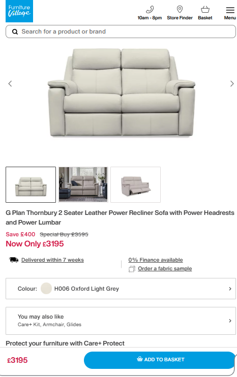 Price comparison
