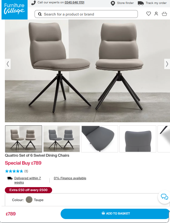 Price comparison