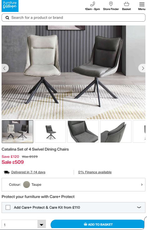 Price comparison