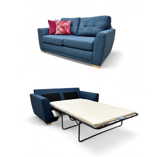 'Kian' Midnight Revive Fabric Large 2 Seater Sofa Bed
