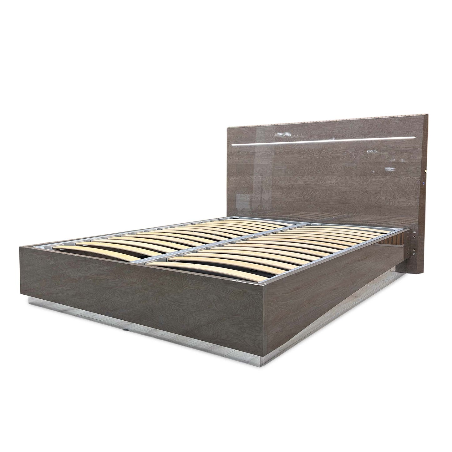 ‘Venezia’ Italian Silver Birch Bed Frame with LED Lights - King