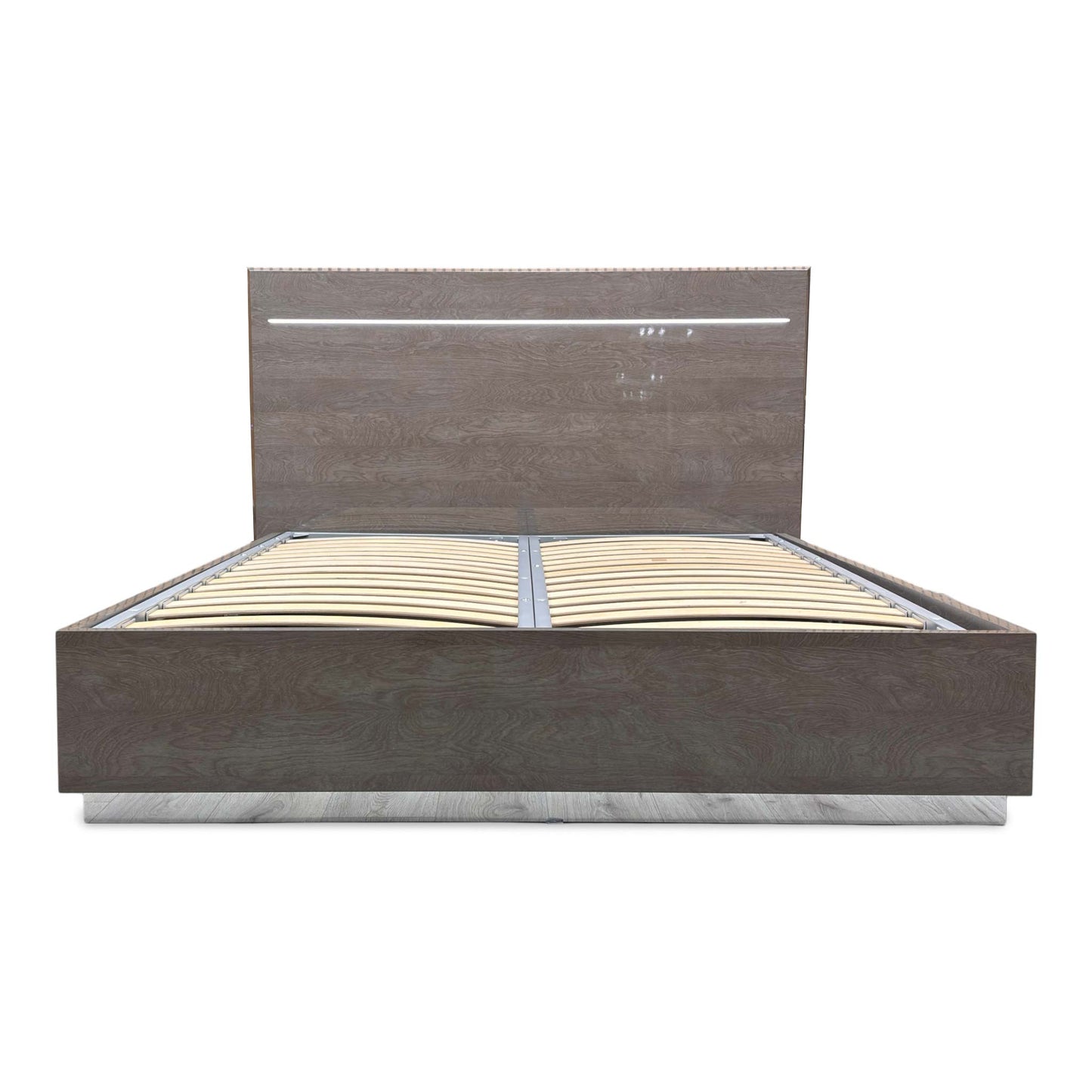 ‘Venezia’ Italian Silver Birch Bed Frame with LED Lights - King