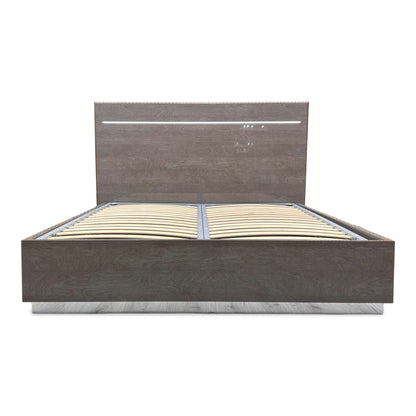 ‘Venezia’ Italian Silver Birch Bed Frame with LED Lights - King