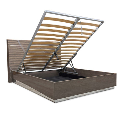 ‘Venezia’ Italian Silver Birch Bed Frame with LED Lights - King