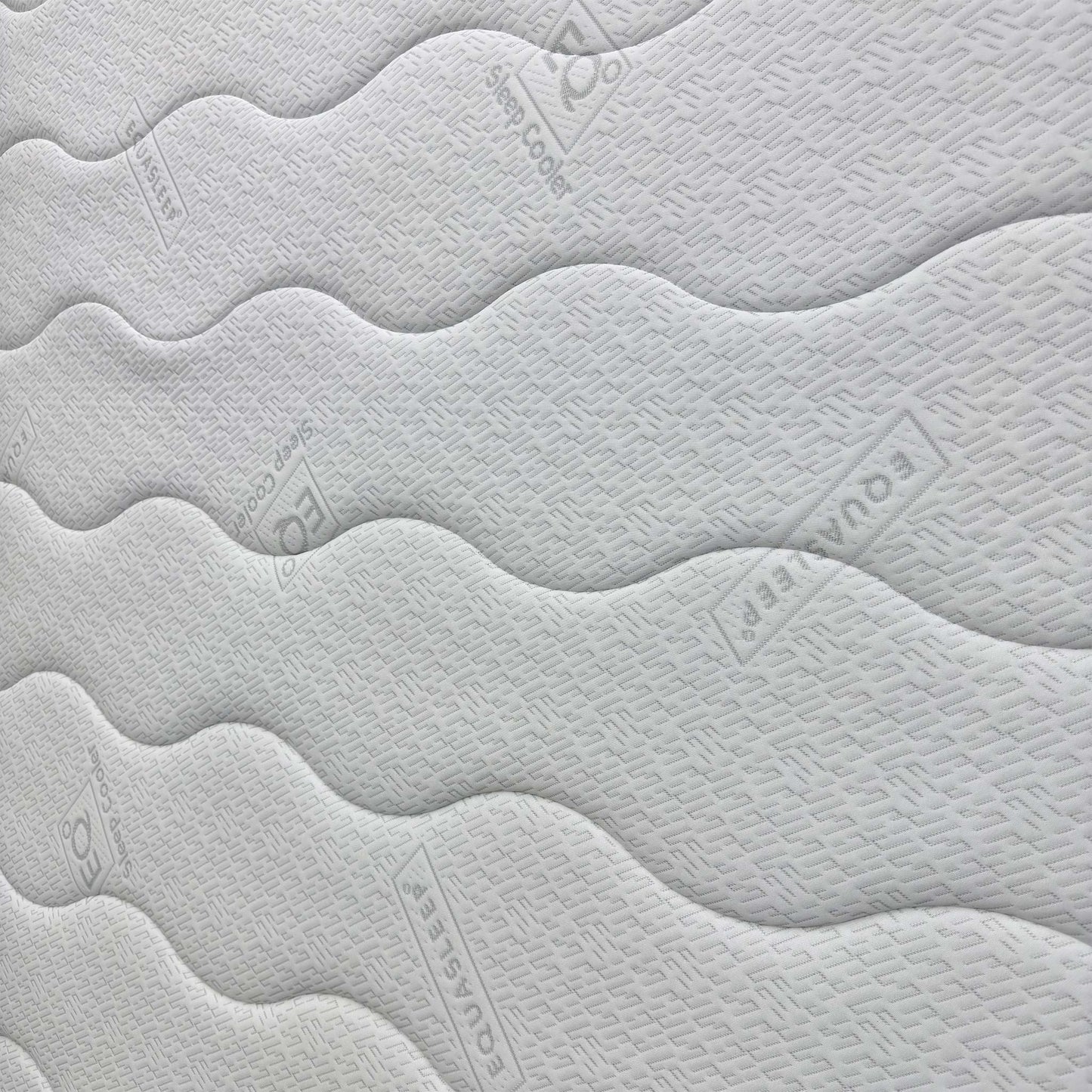 Close-up of the memory foam comfort layer, emphasizing how the material contours to the body for tailored pressure relief and spinal alignment.