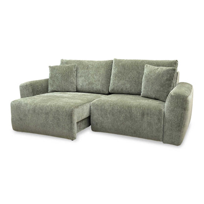 ‘Gemini’ Olive Green Fabric 2 Seater Power Glider Sofa