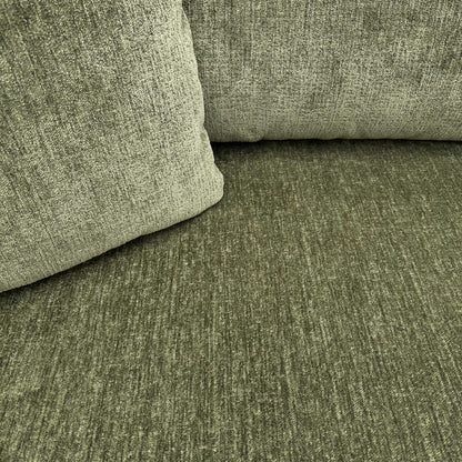 ‘Gemini’ Olive Green Fabric 2 Seater Power Glider Sofa