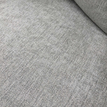 Close-up of the Darwin Silver fabric upholstery and scatter back cushions, showcasing the soft texture and neutral tone.