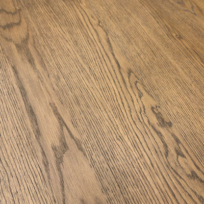 Close-up of the rustic Jupiter finish, showing the unique knots and character marks inherent to solid oak.