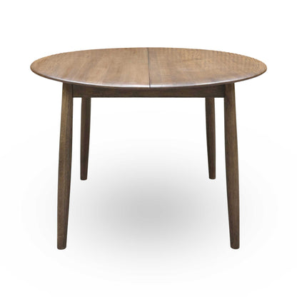 ‘Stockholm’ Dark Oak Solid Oak 110cm Round Extending Dining Table