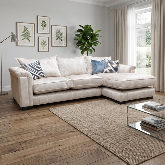 Living room of the formal back cushions, designed to provide a more upright and supportive seating experience.
