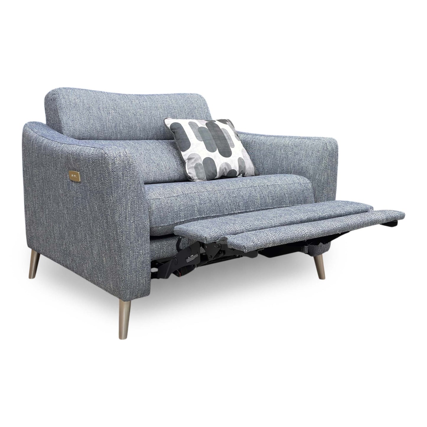 ‘Moderna’ Blr Marine Blue Sw Fabric Snuggler Power Recliner Chair