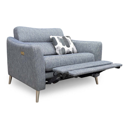‘Moderna’ Blr Marine Blue Sw Fabric Snuggler Power Recliner Chair