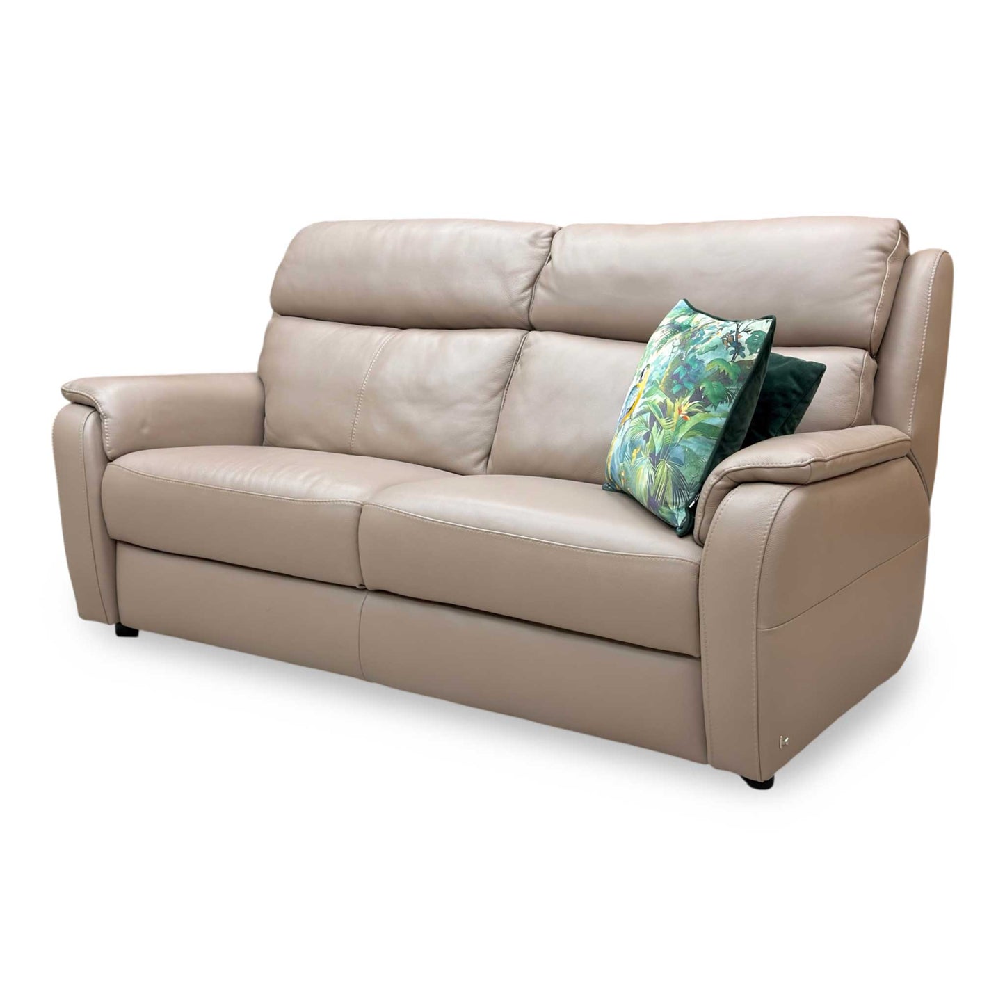 Nicoletti ‘Vito’ Botero Taupe 2152 Leather 3 Seater Sofa