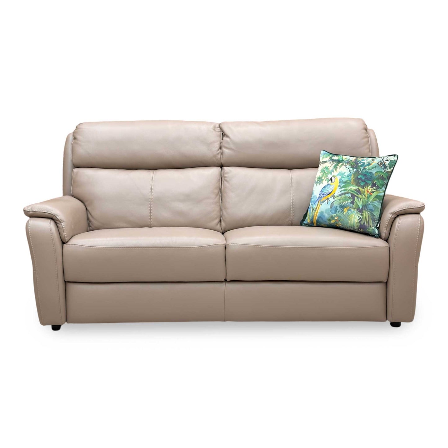 Nicoletti ‘Vito’ Botero Taupe 2152 Leather 3 Seater Sofa