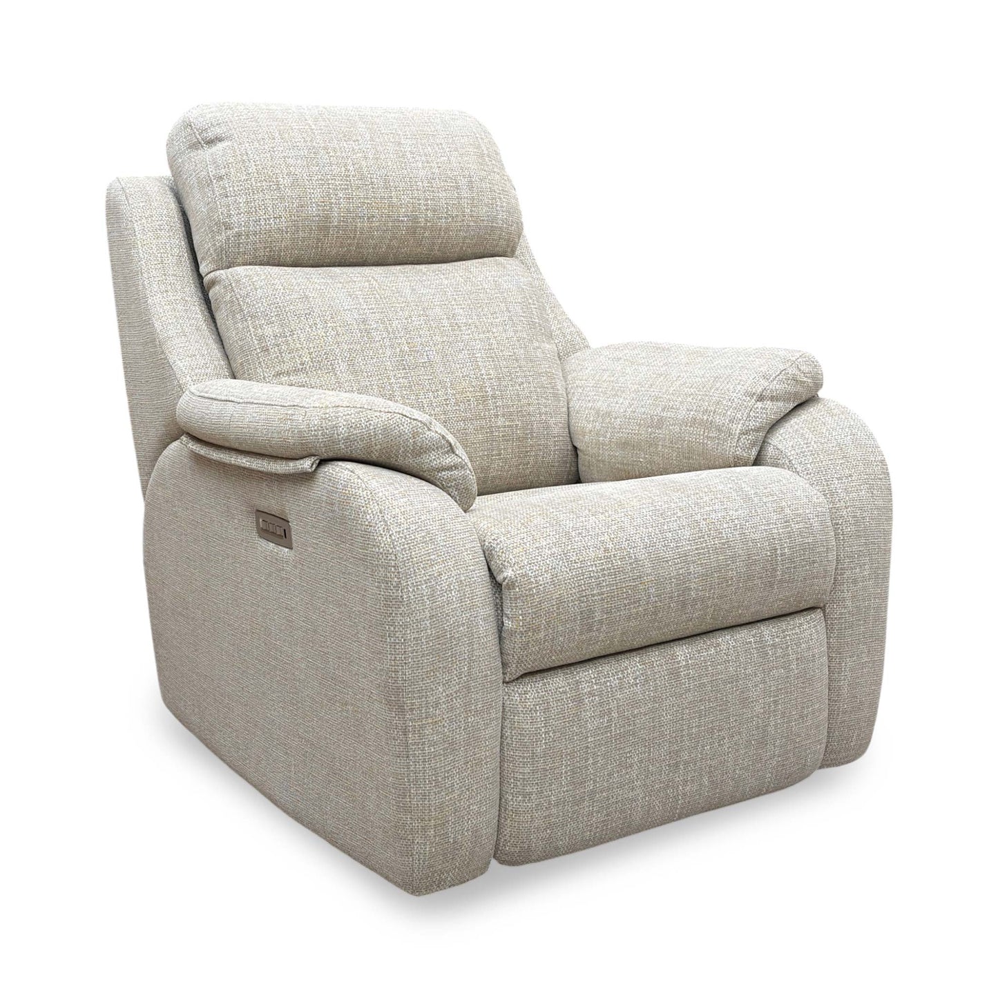 G Plan ‘Kingsbury C030 Kampala Beige Power Recliner Chair with Power Headrest and Power Lumbar
