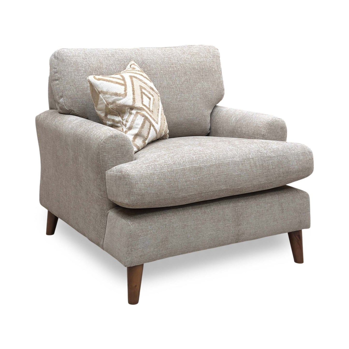 'Jackson’ Mink Fabric Armchair