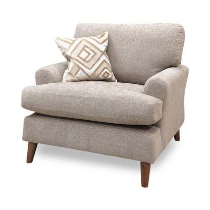 'Jackson’ Mink Fabric Armchair