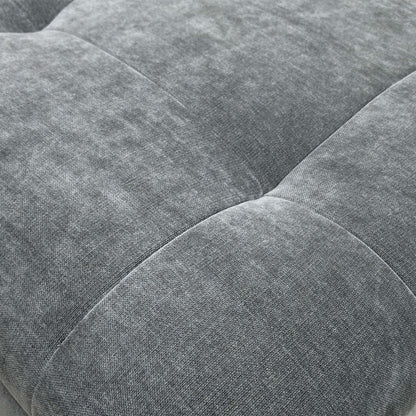 ‘Gisella’ Manhattan Charcoal 58003 Fabric Large Footstool