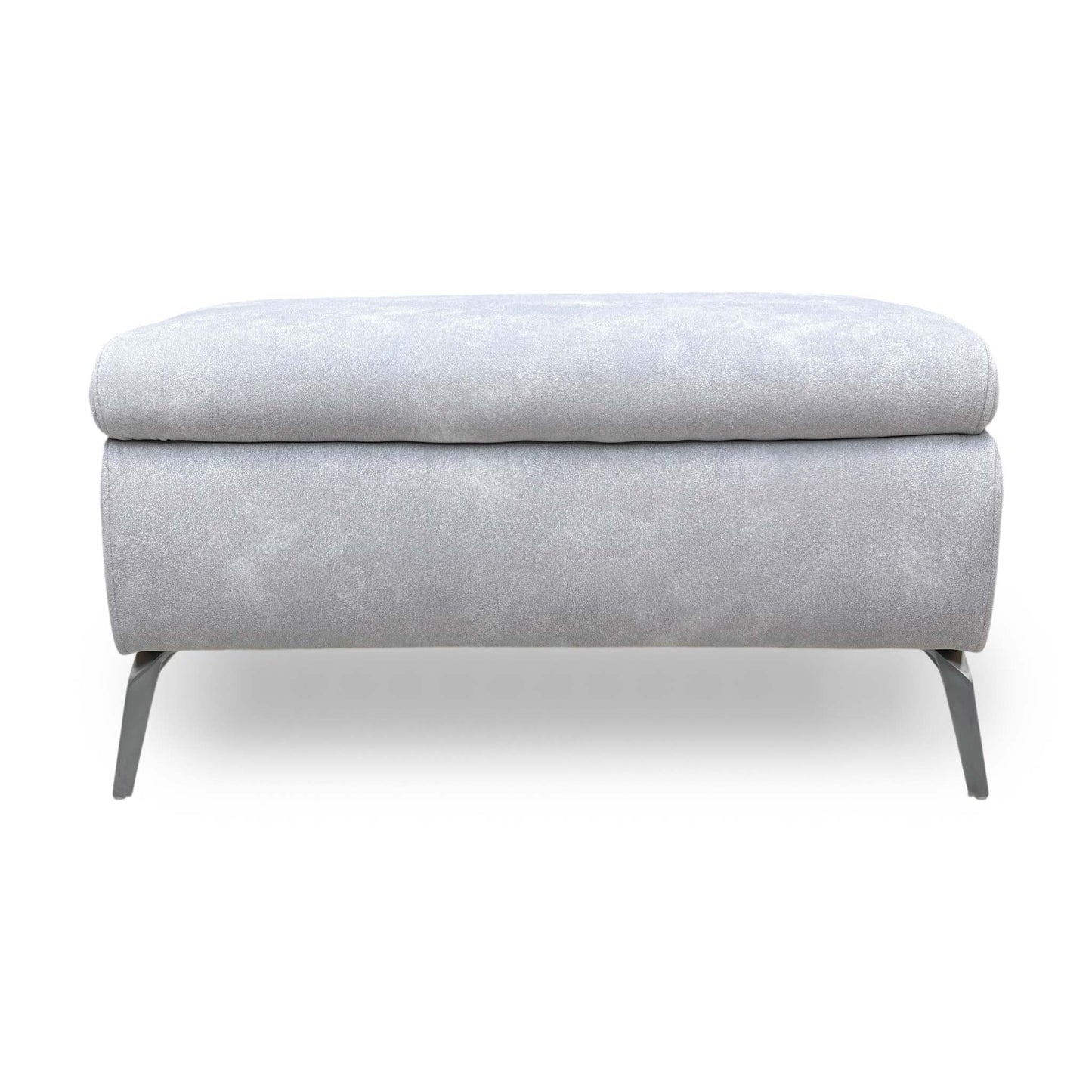 'Daytona' Dexter Smoke Velvet Footstool