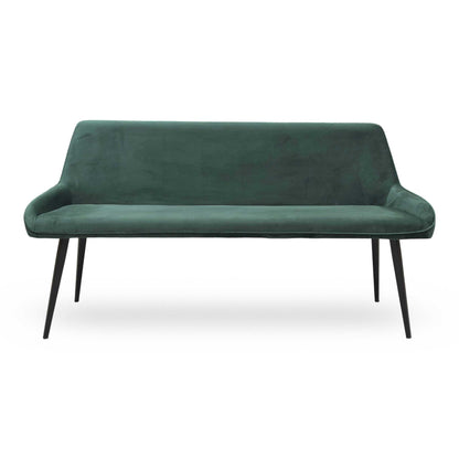 ‘Saigon’ Forest Green Velvet Dining Bench