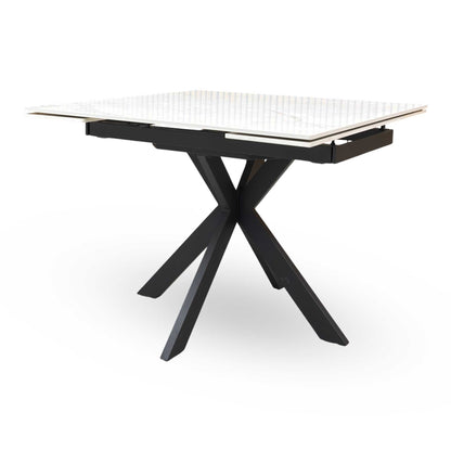 ‘Clio’ Ceramic Top 100cm Draw Leaf Extending Dining Table